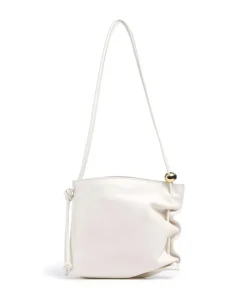 Daisy S Schultertasche fein genarbtes Rindsleder creme