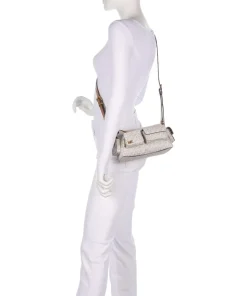 Dakota Small Umhängetasche Lederimitat creme