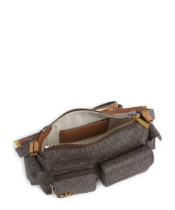 Dakota Small Umhängetasche Lederimitat dunkelbraun