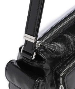 Dakota Small Umhängetasche fein genarbtes Rindsleder schwarz