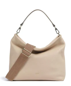 Dalia Kaia Beuteltasche genarbtes Rindsleder beige