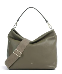 Dalia Kaia Beuteltasche genarbtes Leder olivgrün