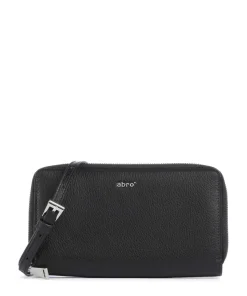 Dalia Lia Geldbörse genarbtes Leder schwarz