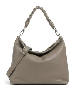 Dalia Soley Beuteltasche genarbtes Leder taupe