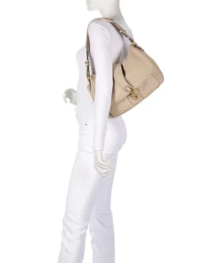 Dalia Star Saddle Beuteltasche genarbtes Rindsleder natur