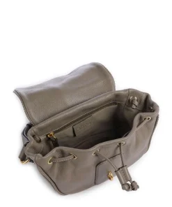 Dalia Star Saddle Umhängetasche genarbtes Leder taupe