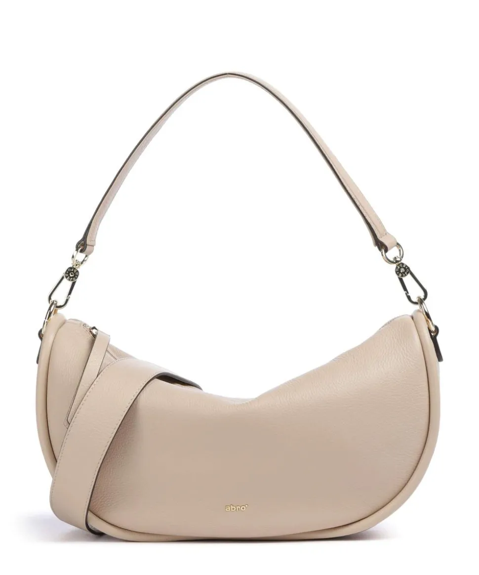 Dalia Willow Beuteltasche genarbtes Leder natur