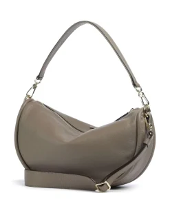 Dalia Willow Beuteltasche genarbtes Leder taupe