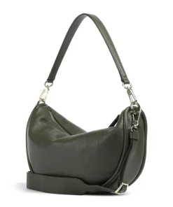 Dalia Willow Beuteltasche genarbtes Leder khaki