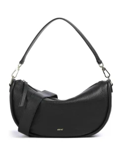 Dalia Willow Beuteltasche genarbtes Leder schwarz
