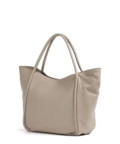 Dalia Willow Shopper genarbtes Leder beige