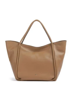 Dalia Willow Shopper genarbtes Leder cognac