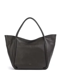 Dalia Willow Shopper genarbtes Leder dunkelbraun