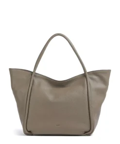 Dalia Willow Shopper genarbtes Leder taupe