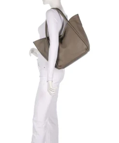 Dalia Willow Shopper genarbtes Leder taupe
