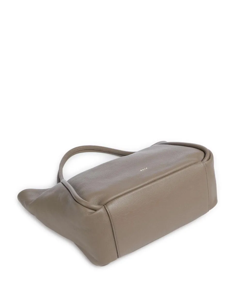 Dalia Willow Shopper genarbtes Leder taupe