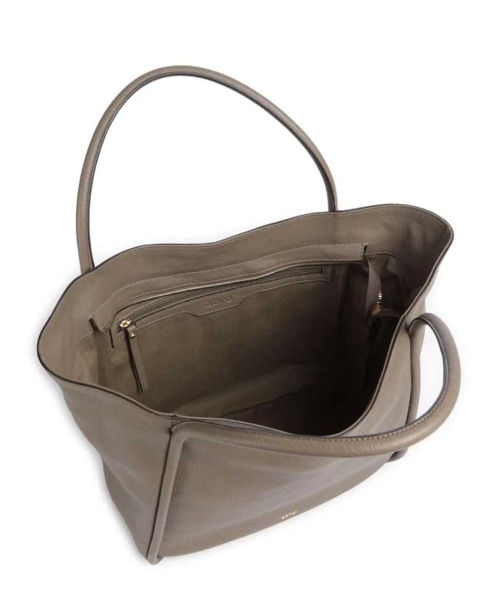 Dalia Willow Shopper genarbtes Leder taupe