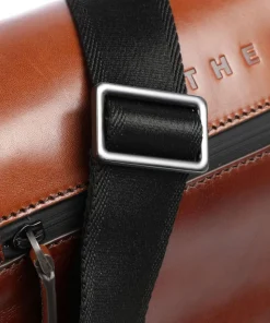 Damiano Aktentasche 14″ fein genarbtes Rindsleder braun