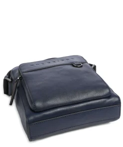 Damiano Umhängetasche fein genarbtes Rindsleder dunkelblau