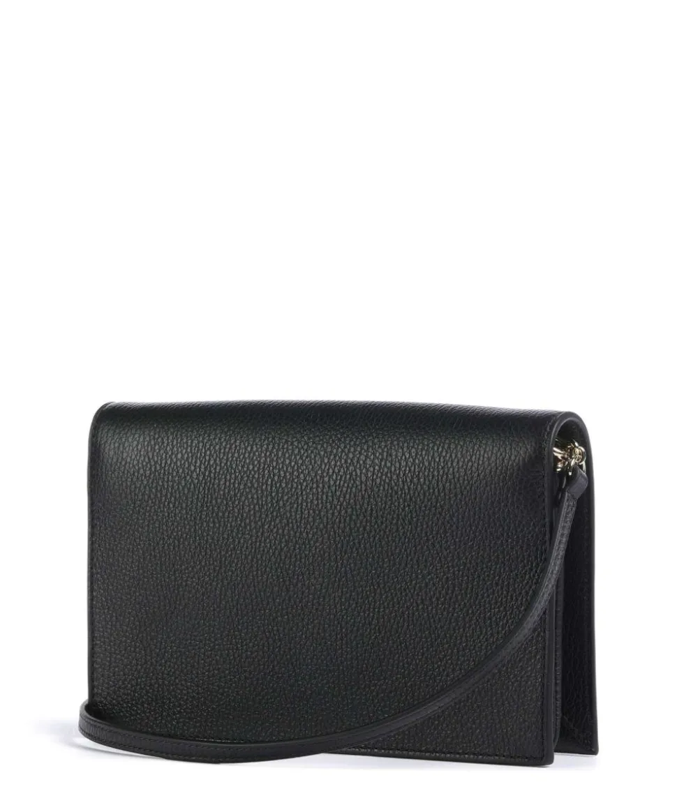 Dandy Umhängetasche genarbtes Leder schwarz