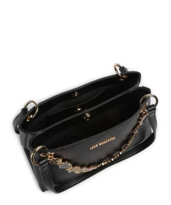 Dangling Schultertasche Lederimitat schwarz