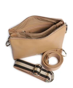 Darceyy Umhängetasche fein genarbtes Rindsleder hellbraun