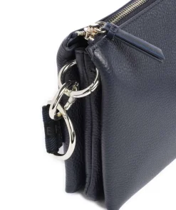 Darceyy Umhängetasche glattes Rindsleder dunkelblau