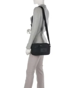 Darla Umhängetasche recyceltes Polyester schwarz