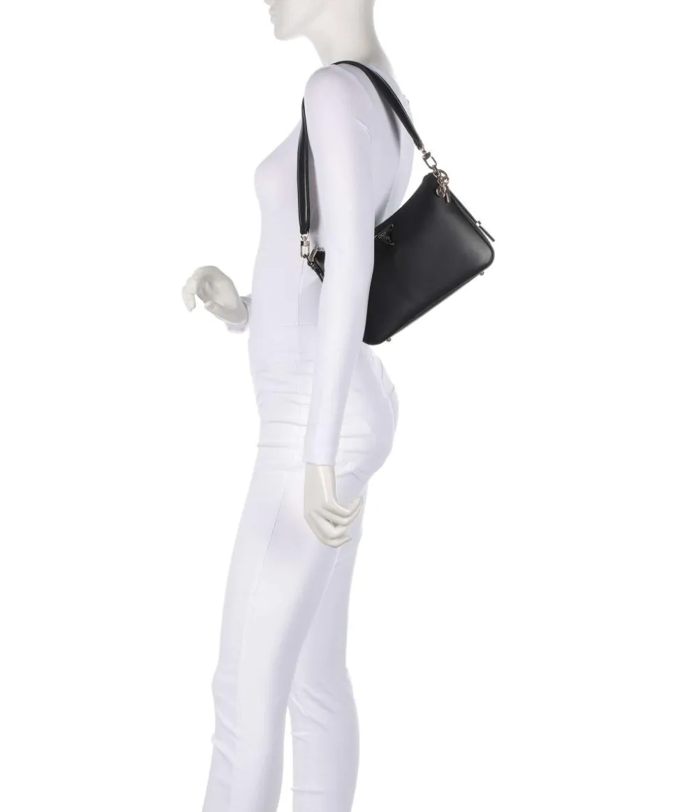 Daryna Schultertasche Lederimitat schwarz