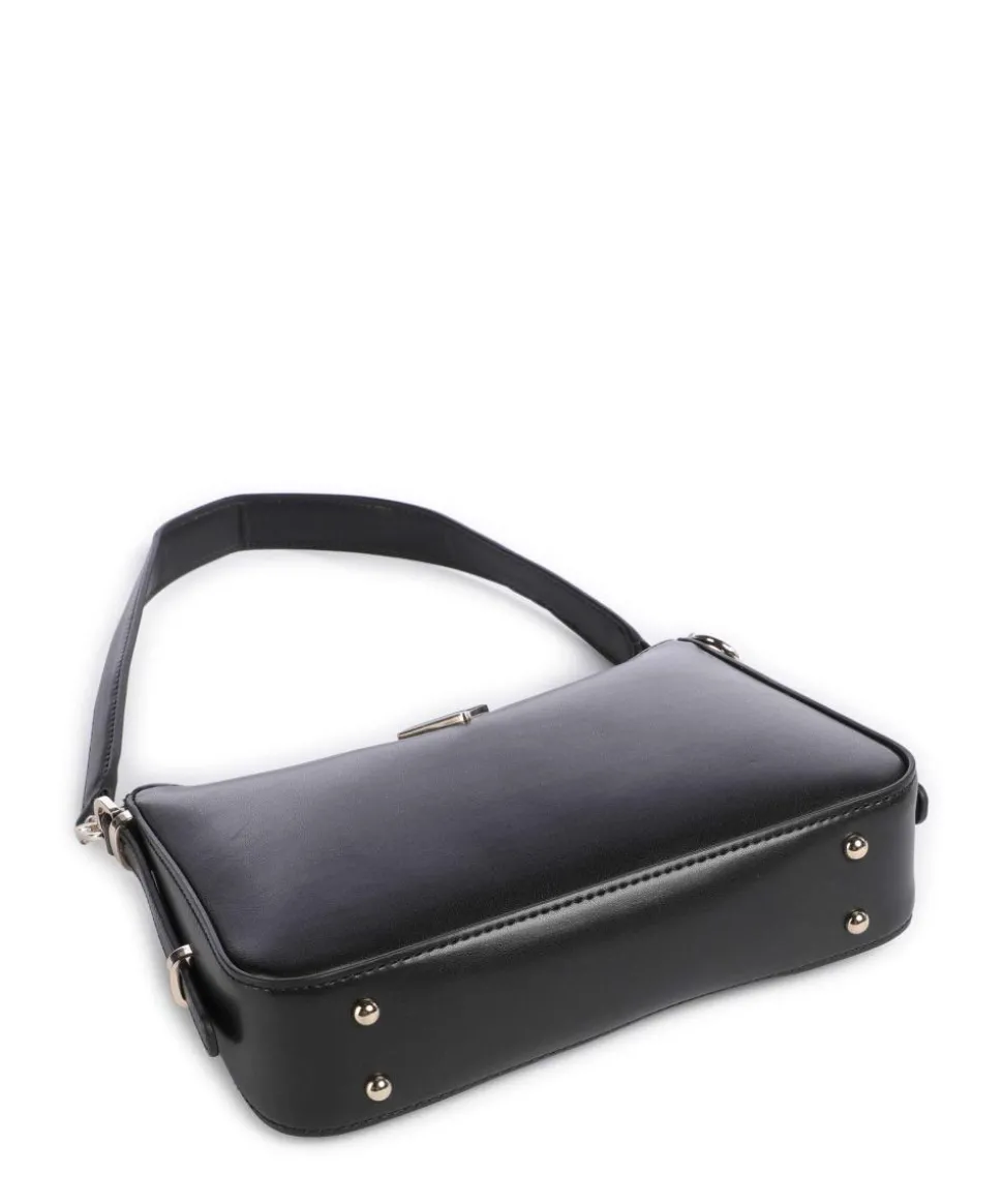 Daryna Schultertasche Lederimitat schwarz