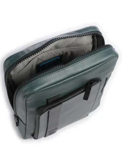 David Umhängetasche 10″ fein genarbtes Rindsleder dunkelgrün