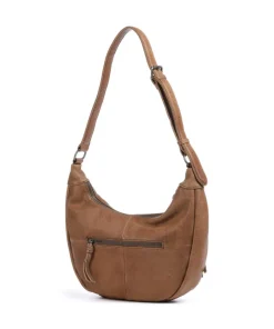 Dear Beuteltasche genarbtes Leder braun