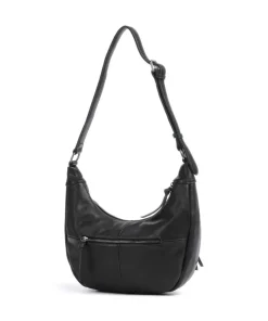 Dear Beuteltasche genarbtes Leder schwarz