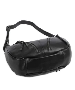 Dear Beuteltasche genarbtes Leder schwarz