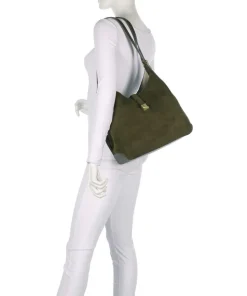 Deco Beuteltasche aufgerautes Rindsleder dunkelbraun