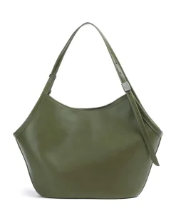 Deco Beuteltasche fein genarbtes Leder khaki