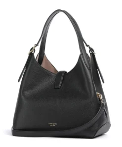 Deco Beuteltasche genarbtes Rindsleder schwarz