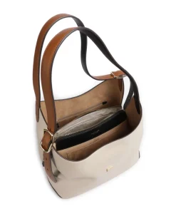 Deco Beuteltasche genarbtes Rindsleder sand