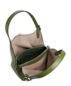 Deco Beuteltasche genarbtes Rindsleder khaki