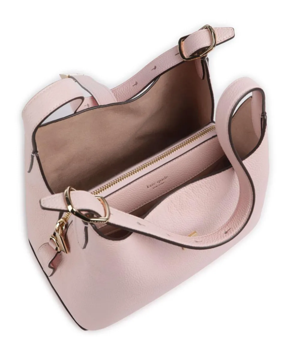 Deco Beuteltasche genarbtes Rindsleder rosa