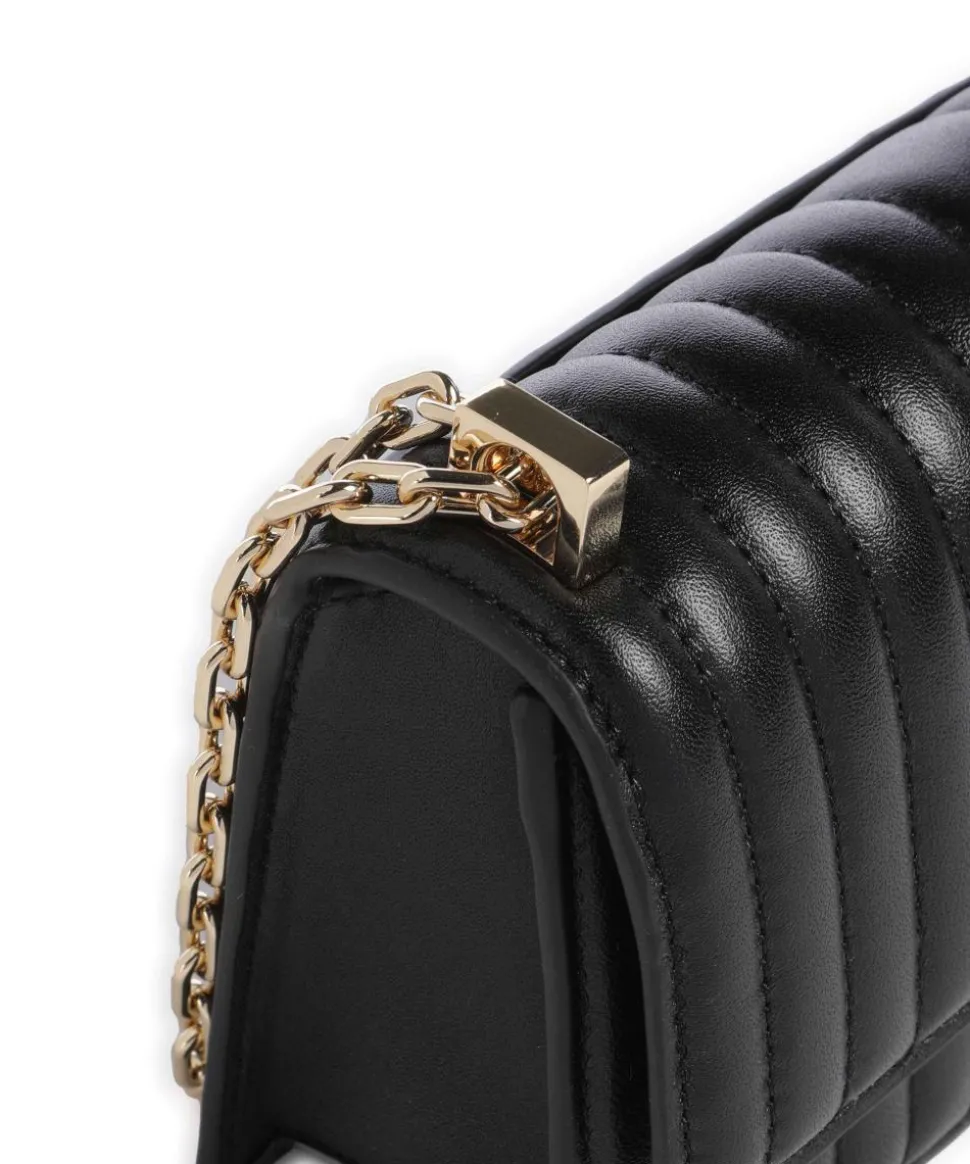 Deco Schultertasche fein genarbtes Rindsleder schwarz