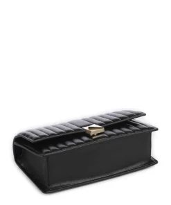 Deco Schultertasche fein genarbtes Rindsleder schwarz