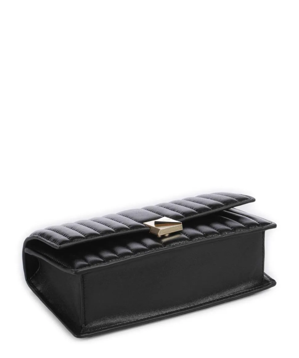 Deco Schultertasche fein genarbtes Rindsleder schwarz