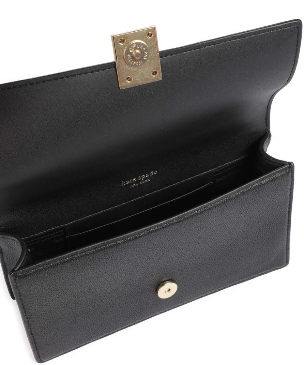 Deco Schultertasche genarbtes Rindsleder schwarz