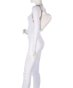 Decoro Edition Aimee Schultertasche Lederimitat weiß