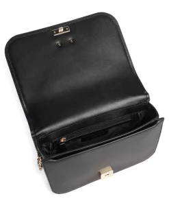 Delancey Umhängetasche fein genarbtes Leder schwarz