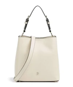 Delia S Bucket bag genarbtes Rindsleder creme