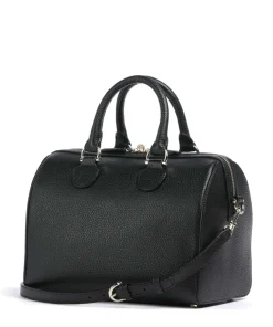 Delia S Handtasche genarbtes Rindsleder schwarz