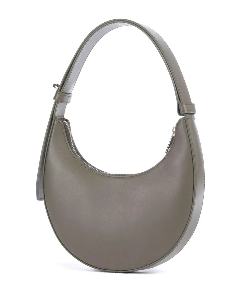 Delizia Mini Schultertasche fein genarbtes Leder khaki