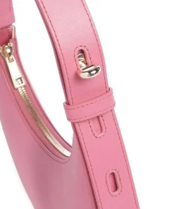 Delizia Mini Schultertasche fein genarbtes Leder rosa